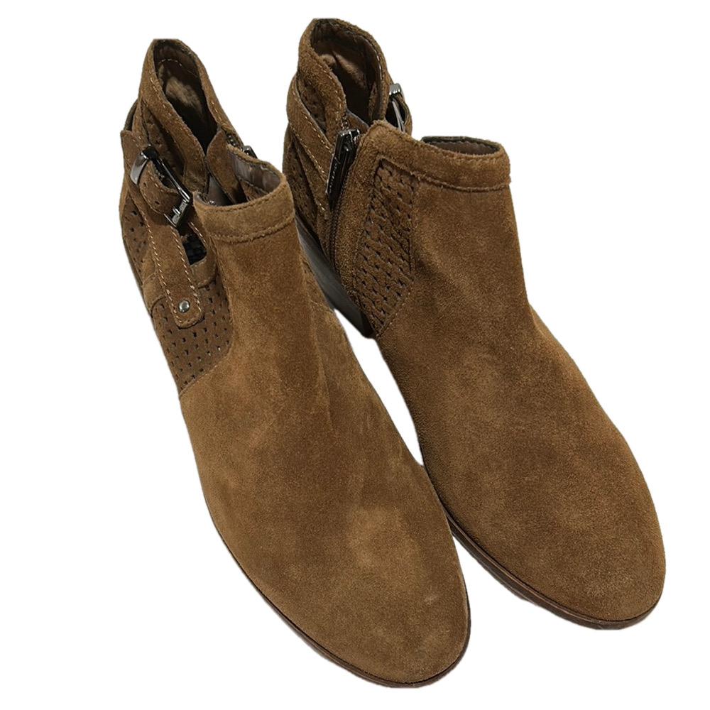 Vince Camuto Brown Suede Ankle Boots size 11 GUC